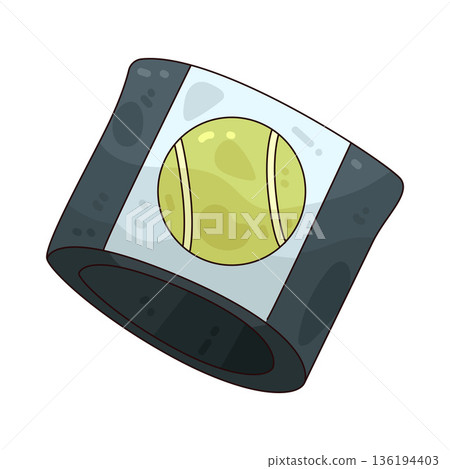illustration of padel wristband 136194403