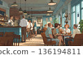 Cafe restaurant 136194811