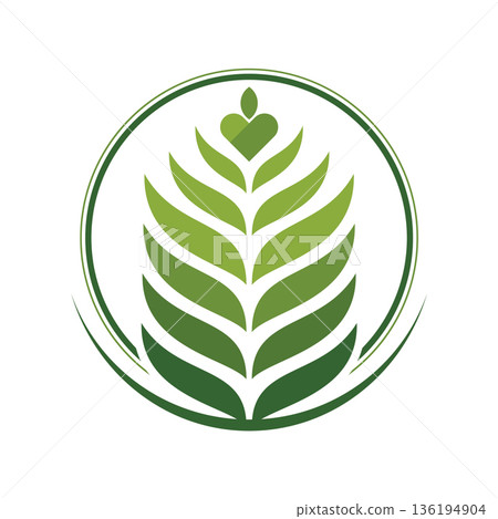 Leaf logo vector illustrations design icon template Leaf logo vector illustrations design icon template 136194904