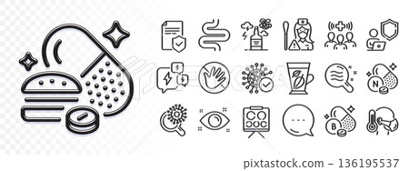 Medical staff, Vision board and Insurance policy line icons for web app. Glare of light effect. Message icon. Pack of Vitamin n, Alcohol addiction, Coronavirus research pictogram icons. Vector Medical staff, Vision board and Insurance policy line icons for web app. Glare of light effect. Message icon. Pack of Vitamin n, Alcohol addiction, Coronavirus research pictogram icons. Vector 136195537