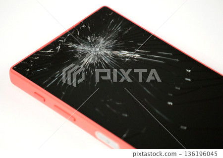 Screen broken smartphone Screen broken smartphone 136196045
