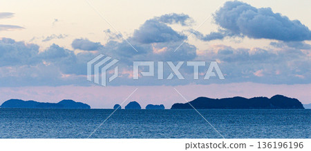 Ieshima Islands as seen from Ako Misaki in Ako City, Hyogo Prefecture Ieshima Islands as seen from Ako Misaki in Ako City, Hyogo Prefecture 136196196