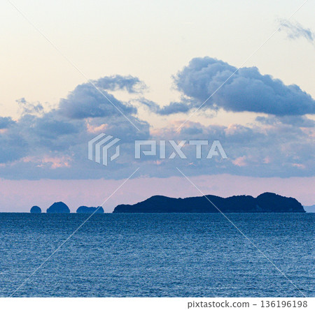 Ieshima Islands as seen from Ako Misaki in Ako City, Hyogo Prefecture Ieshima Islands as seen from Ako Misaki in Ako City, Hyogo Prefecture 136196198