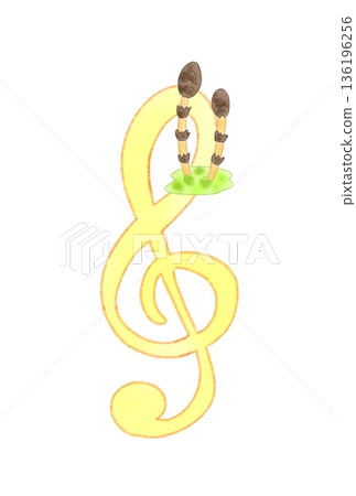 帶有馬尾的音符 136196256