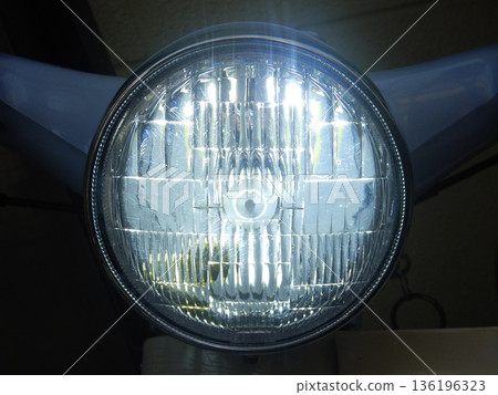 retro bike headlight 136196323