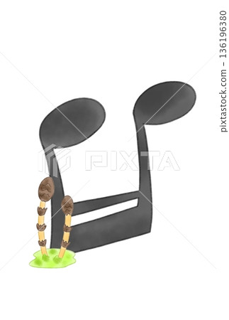 帶有馬尾的音符 136196380