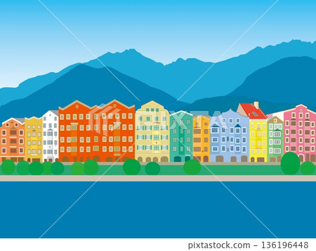 Innsbruck, Austria, summer scenery Innsbruck, Austria, summer scenery 136196448