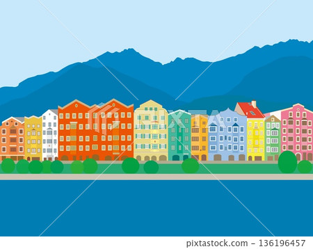 Innsbruck, Austria, summer scenery 136196457