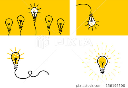 light bulb. the idea is business. abstract light bulb on a white background. create a cover or poster. light bulb. the idea is business. abstract light bulb on a white background. create a cover or poster. 136196508