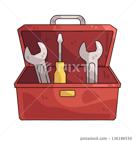 Illustration of Toolbox 136196550