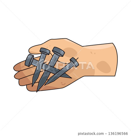 Illustration of Nails Illustration of Nails 136196566