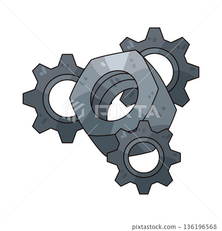 Illustration of nut 136196568