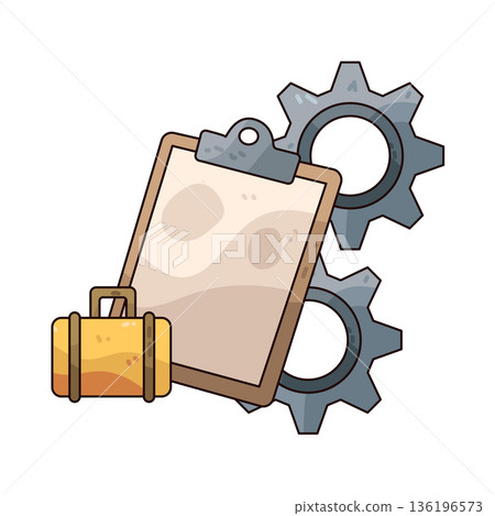 Illustration of clipboard Illustration of clipboard 136196573
