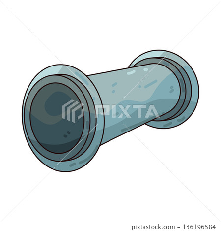 Illustration of pipe Illustration of pipe 136196584