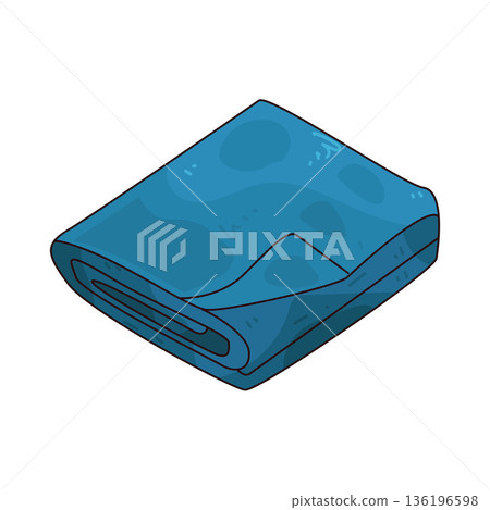 Illustration of cleaning cloth 136196598