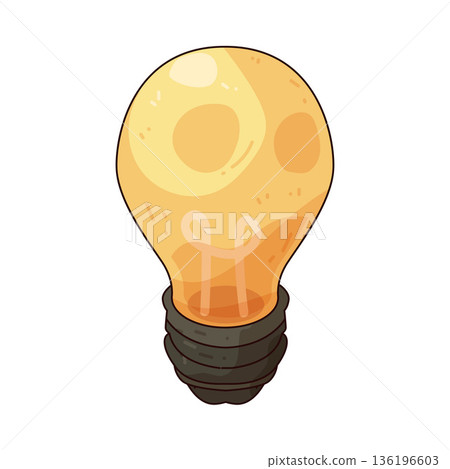 Illustration of light bulb 136196603