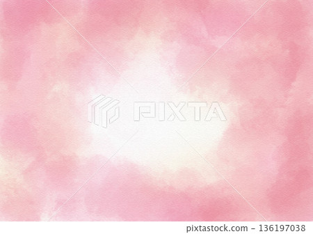 Watercolor-style background material pink Watercolor-style background material pink 136197038