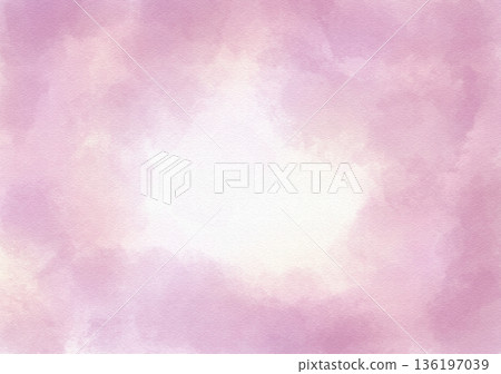 Watercolor background material purple pink 136197039