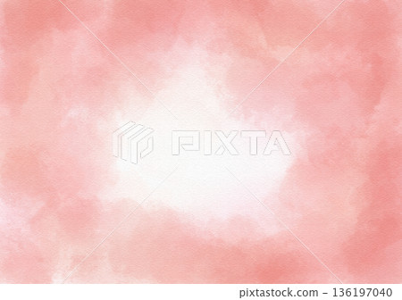 Watercolor background material salmon pink Watercolor background material salmon pink 136197040