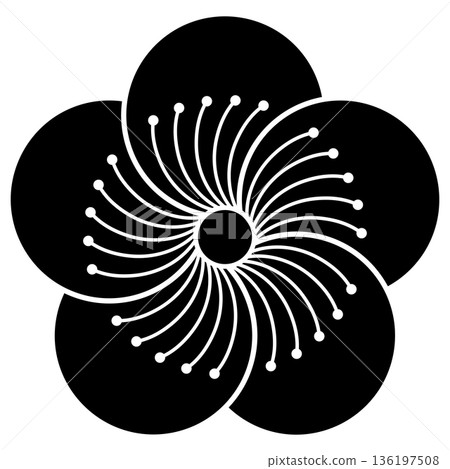 This is the family crest. It is called "Twisted plum blossom." 136197508