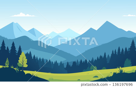 風景[從山頂看到的山景] 136197696