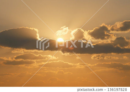 Clouds and sunset Clouds and sunset 136197828