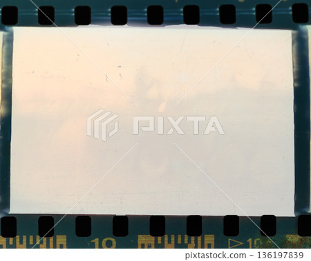Overexposed Vintage Film Negative Frame Texture Overexposed Vintage Film Negative Frame Texture 136197839