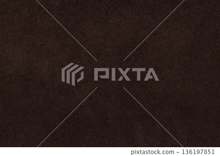 Dark Brown Suede Leather Texture Background 136197851