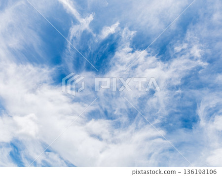 Blue sky background with tiny clouds. Blue sky background with tiny clouds. 136198106
