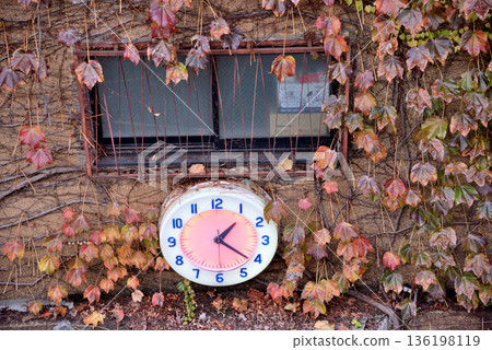 A stylish clock on the exterior wall of a shop at Yokohama Zo-no-hana Square A stylish clock on the exterior wall of a shop at Yokohama Zo-no-hana Square 136198119