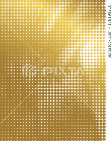 Abstract background with a golden halftone dot pattern and gradient camouflage effect. Vector halftone texture. Abstract geometric surface, modern decorative backdrop for design and print. Abstract background with a golden halftone dot pattern and gradient camouflage effect. Vector halftone texture. Abstract geometric surface, modern decorative backdrop for design and print. 136198210