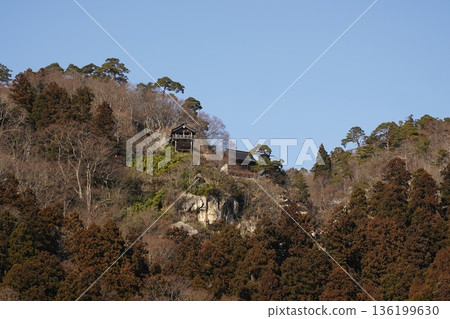 Autumn mountain surrounded by mountains Autumn mountain surrounded by mountains 136199630