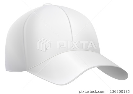 A white hat with a white brim 136200185