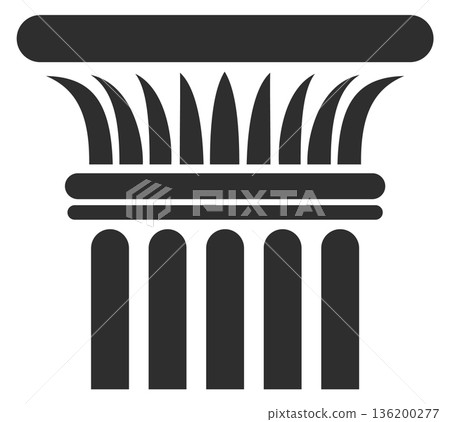 A pillar with a lot of leaves on it A pillar with a lot of leaves on it 136200277
