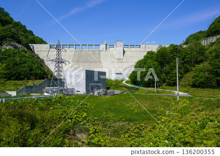 夕張樹波呂水壩/混凝土重力壩 136200355