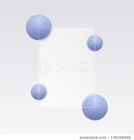 Elegant graphic mockup with blurred geometric objects and a semi-transparent rectangular card. Eps 10 Elegant graphic mockup with blurred geometric objects and a semi-transparent rectangular card. Eps 10 136200480