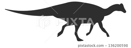 A large dinosaur is walking across a white background A large dinosaur is walking across a white background 136200598