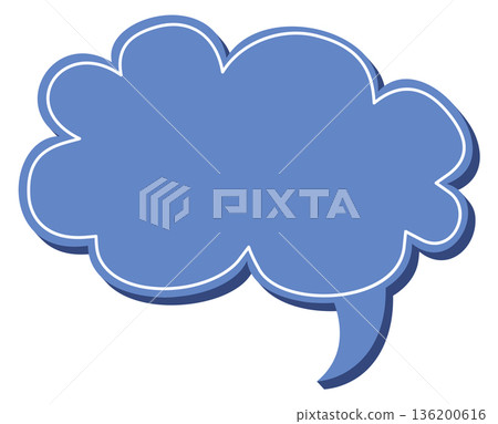 A blue cloud with white lines A blue cloud with white lines 136200616