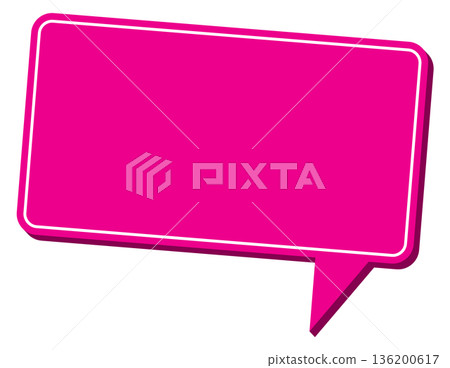 A pink square with a white border A pink square with a white border 136200617