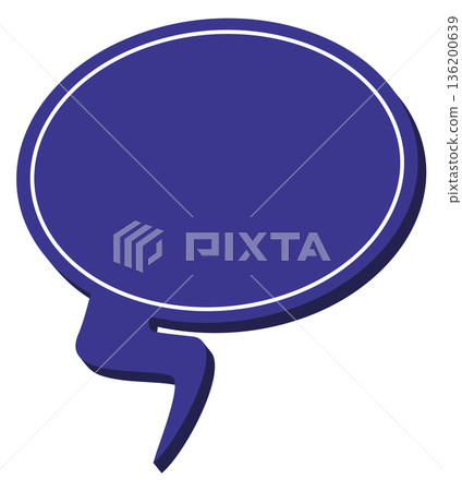 A blue bubble with a white line on it A blue bubble with a white line on it 136200639