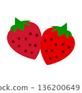 Cute strawberry icon 136200649