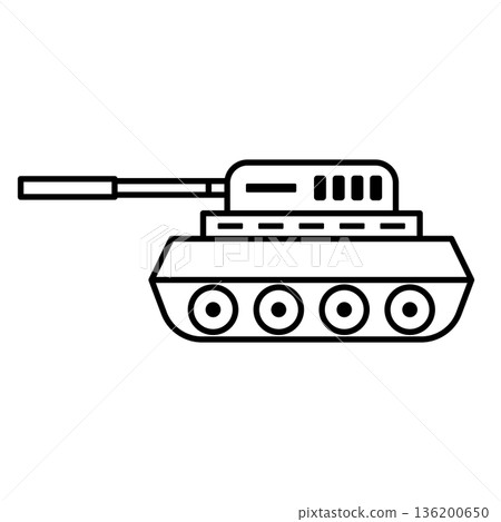 Tank icon simple Tank icon simple 136200650