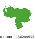 Venezuela map icon 136200655