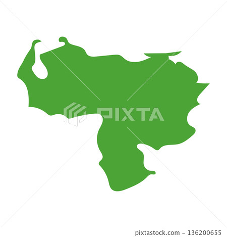 Venezuela map icon 136200655