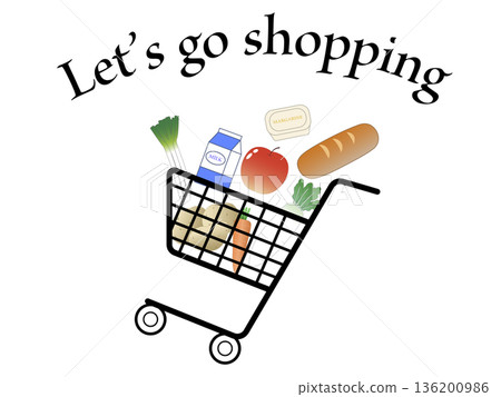Let's go shopping illustration Let's go shopping illustration 136200986