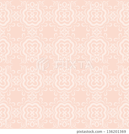 Soft Peach Abstract Wavy Seamless Pattern with Organic Retro Swirls Background Soft Peach Abstract Wavy Seamless Pattern with Organic Retro Swirls Background 136201369