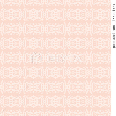 Soft Peach Abstract Wavy Seamless Pattern with Organic Retro Swirls Background Soft Peach Abstract Wavy Seamless Pattern with Organic Retro Swirls Background 136201374