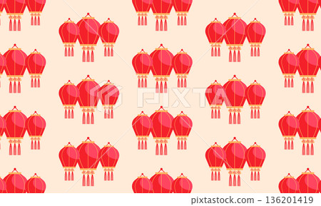 Chinese Lantern Festival pattern background Chinese Lantern Festival pattern background 136201419