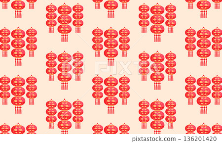 Chinese Lantern Festival pattern background with lanterns Chinese Lantern Festival pattern background with lanterns 136201420