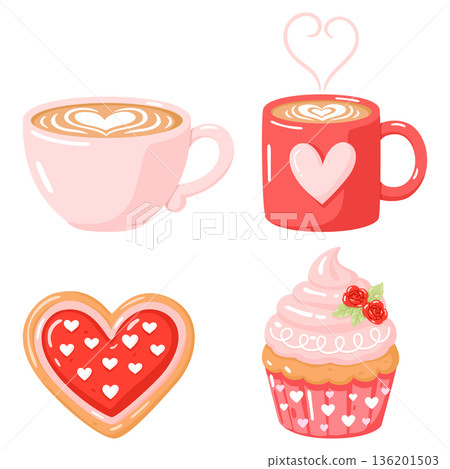 cute coffee mug and cupcake clipart cute coffee mug and cupcake clipart 136201503